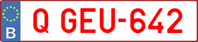 Trailer License Plate